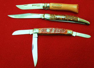 (From top) the Opneil, Cattlimus fish knife and Puma Bird Hunter could all serve as small game knives.