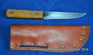 I bought this Russell Green River replica at a mountain man rendezvous near Jackson Hole, Wyoming. It has been used extensively for a variety of camp and hunting tasks, and the old design works very well. 